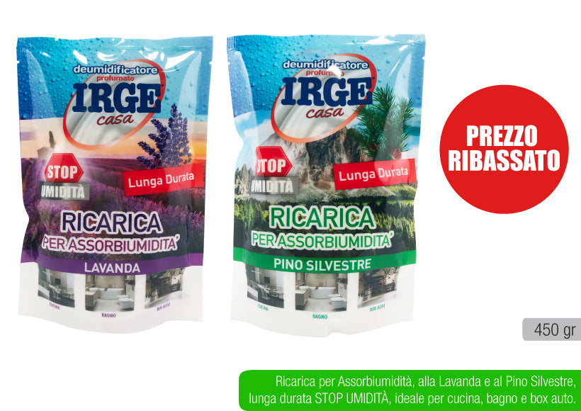IRGE RICARICA DEUMIDIFICATORE 450GR PROF