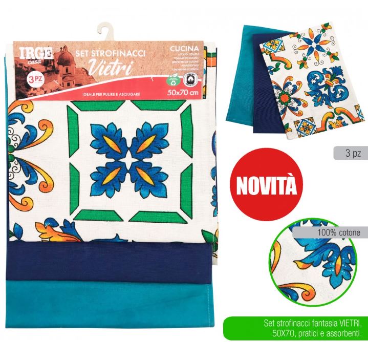 IRGE STROFINACCIO 50X70 3PZ VIETRI