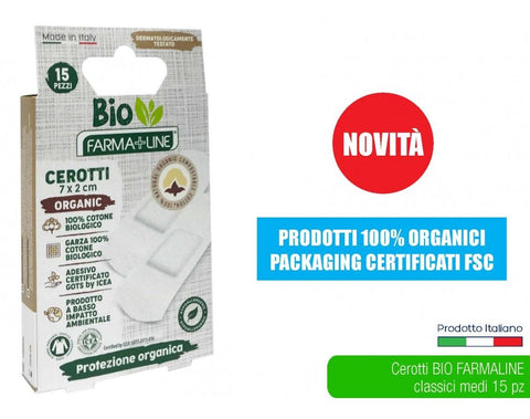 Farmaline Bio Cerotti Organic Medi 15pz