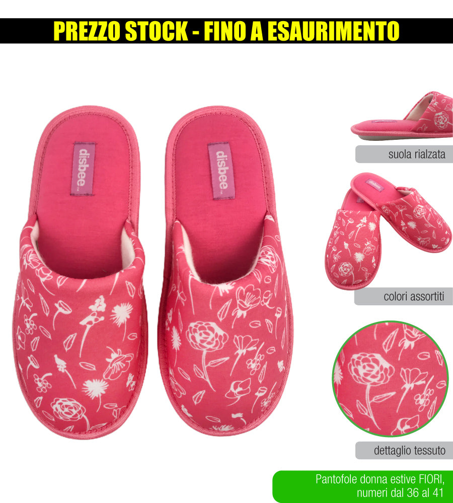 DISBEE PANTOFOLA DONNA FIORI