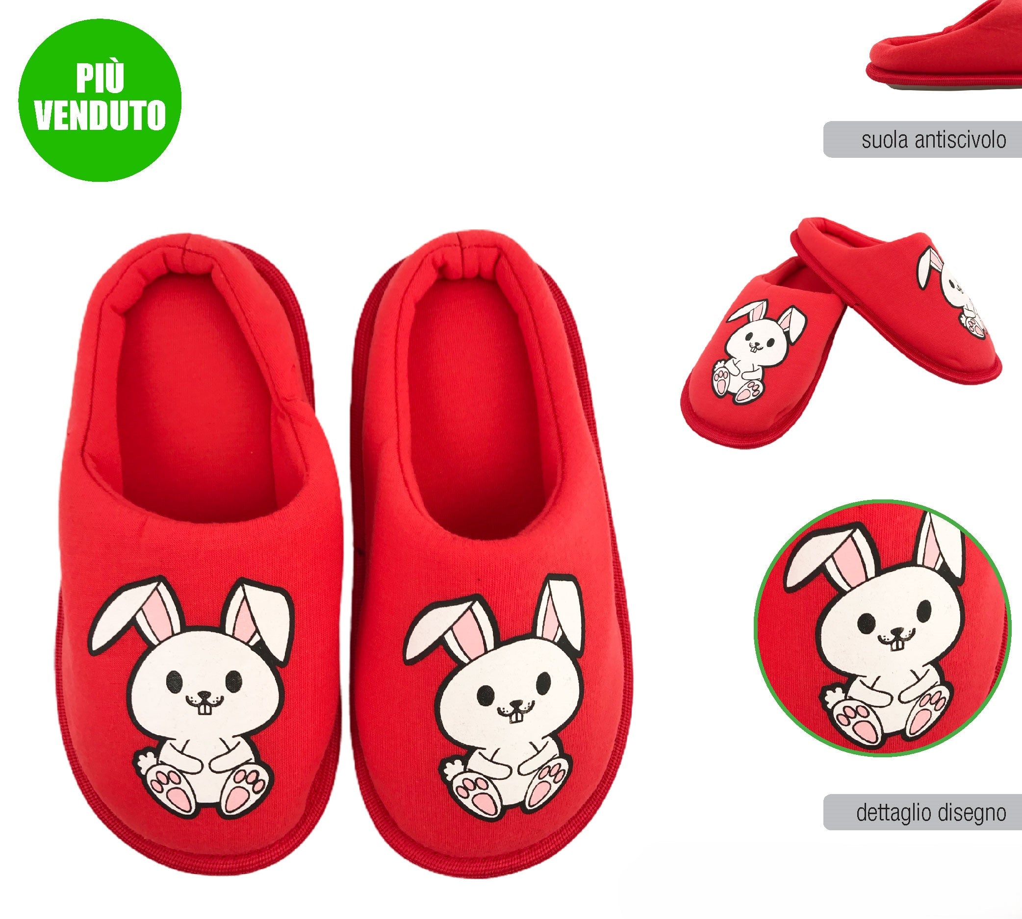 DISBEE PANTOFOLA BIMBI RABBIT 24-27