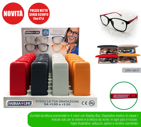 FARMALINE OCCHIALI LETTURA LUXE +2.50