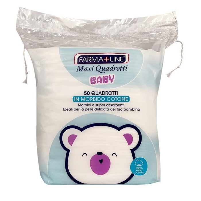 FARMALINE QUADROTTI BABY COTONE 50PZ