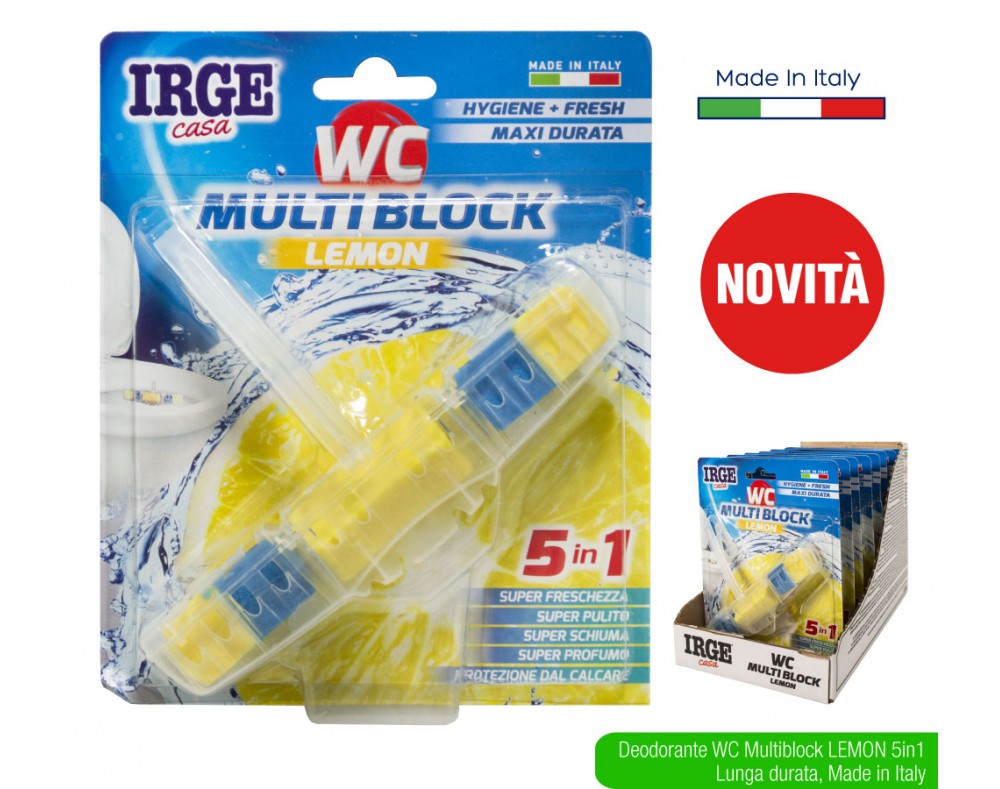 IRGE DEODORANTE WC MULTIBLOCK 5IN1 LEMON