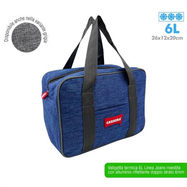 CARRERA VALIGETTA TERMICA JEANS 6L 26X12 