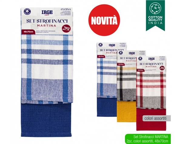 IRGE STROFINACCIO 48X70 2PZ MARTINA 