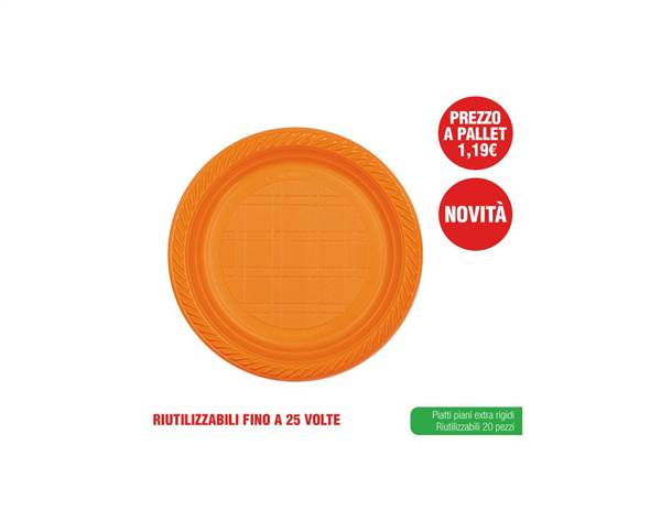 IRGE PIATTI PIANI 20PZ ORANGE 