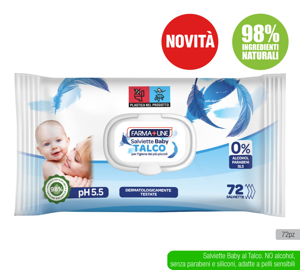 FARMALINE SALVIETTE 72PZ TALCO