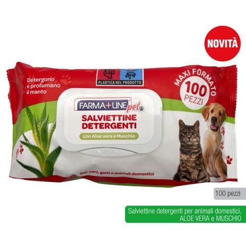 Farmaline Salviette Profumate 100pz Pet