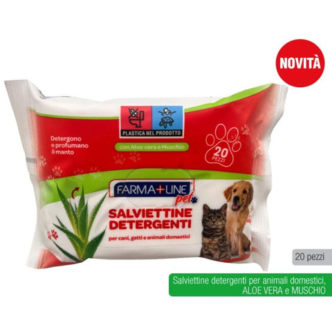 Farmaline Salviette Profumate 20pz Pet