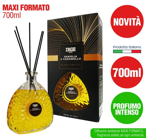IRGE DIFFUSORE 700ML C/BAST VANIGL/CARAM 