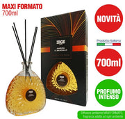 IRGE DIFFUSORE 700ML C/BAST AMBRA E SAND 