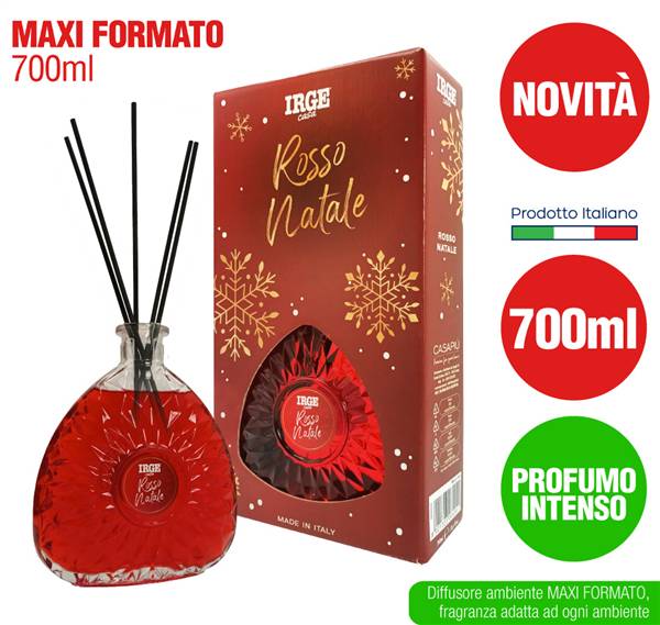 IRGE DEO DIFFUSORE 700ML ROSSO NATALE 
