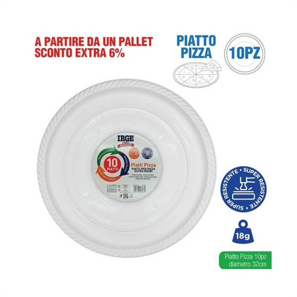 IRGE PIATTI PIZZA RIUTILIZZ. 10PZ 