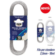 IRGE FILO STENDIBIANCHERIA ACCIAIO 10MT