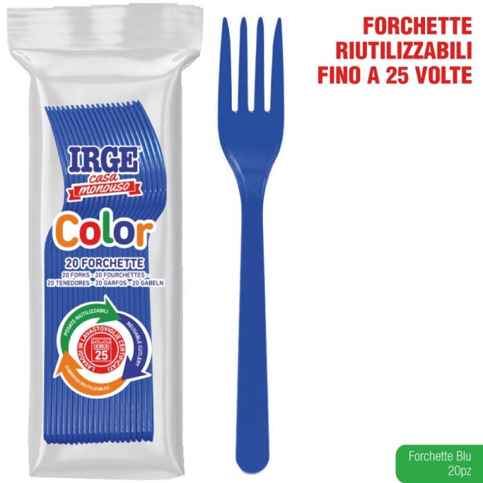 IRGE FORCHETTA 20PZ AZZURRO BABY