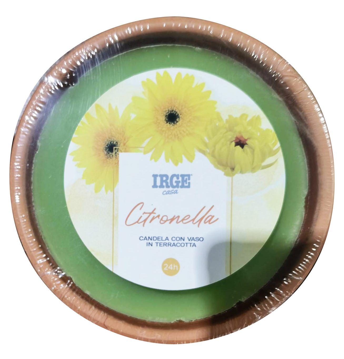 IRGE CANDELA TERRACOTTA CITRONELLA