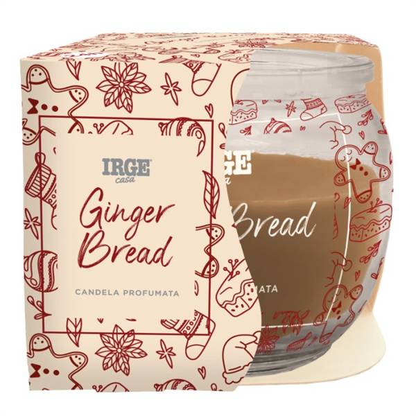IRGE CANDELA PROFUMATA 70GR NATALE WINTER SPICES + GINGER BREAD