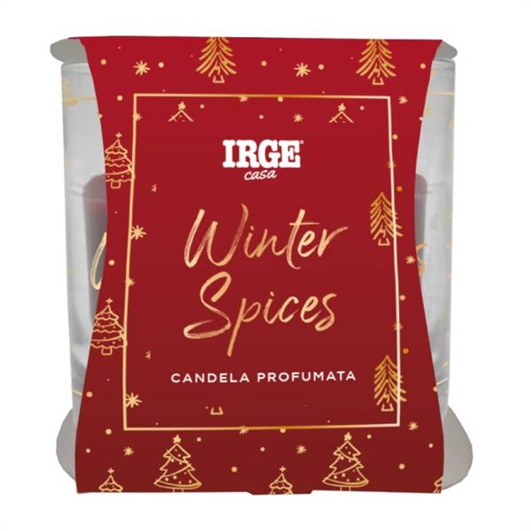 IRGE CANDELA PROFUMATA 70GR NATALE WINTER SPICES + GINGER BREAD