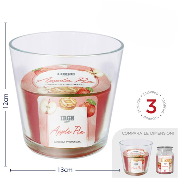 IRGE CANDELA VASO 460GR APPLE PIE 