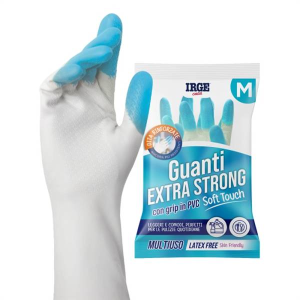 IRGE GUANTI MULTIUSO GRIP PVC BLUE M 
