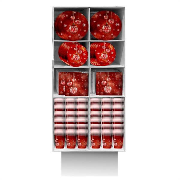 IRGE PIATTI 8PZ PALLINE DI NATALE 23CM 