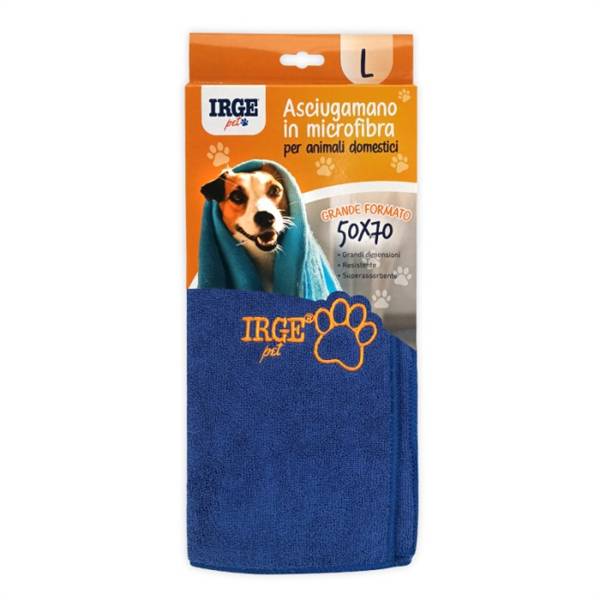 IRGE ASCIUGAMANO PET IN MICROFIBRA 50X70 