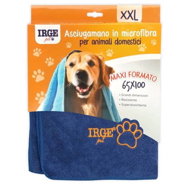 IRGE ASCIUGAMANO PET IN MICROFIBR 65X100 