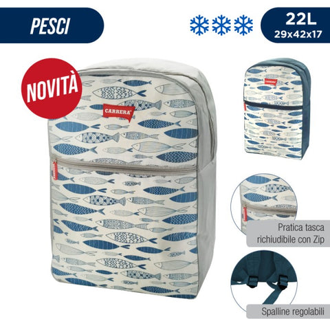 CARRERA ZAINETTO TERMICO 22LT PESCI 29X42X17 - Infinity Home Store