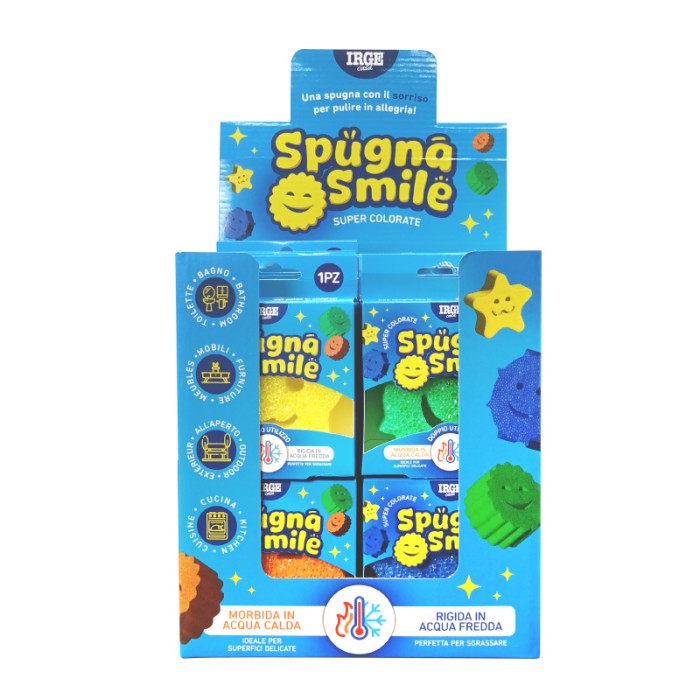 IRGE SPUGNA SMILE SCRUB CM.10X10X3