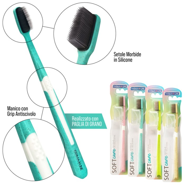 FARMALINE SPAZZOLINO CON SETOLE SILICONE