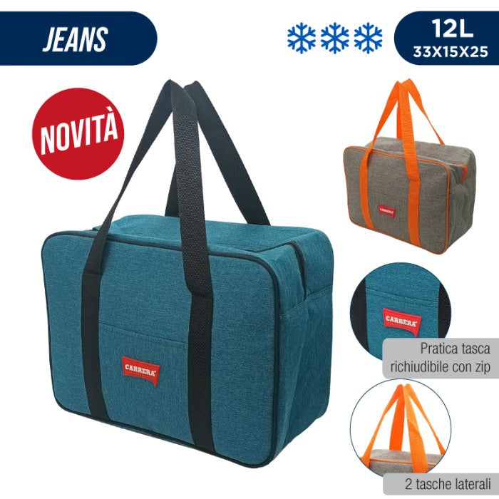 CARRERA VALIGETTA TERMICA 12LT JEANS 33X15X25 - Infinity Home Store
