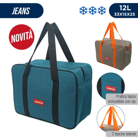 CARRERA VALIGETTA TERMICA 12LT JEANS 33X15X25 - Infinity Home Store