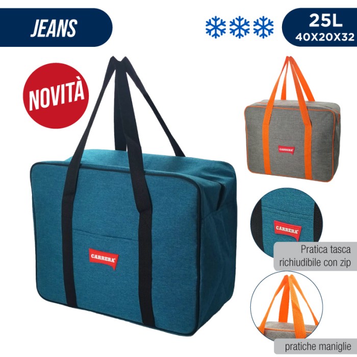 CARRERA VALIGETTA TERMICA 25LT JEANS 40X20X32
