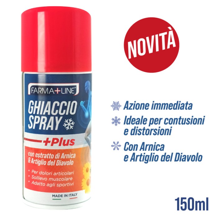 FARMALINE GHIACCIO SPRAY 150ML ARNICA CON ESTRATTO DI ARNICA E ARTIGLIO DEL DIAVOLO