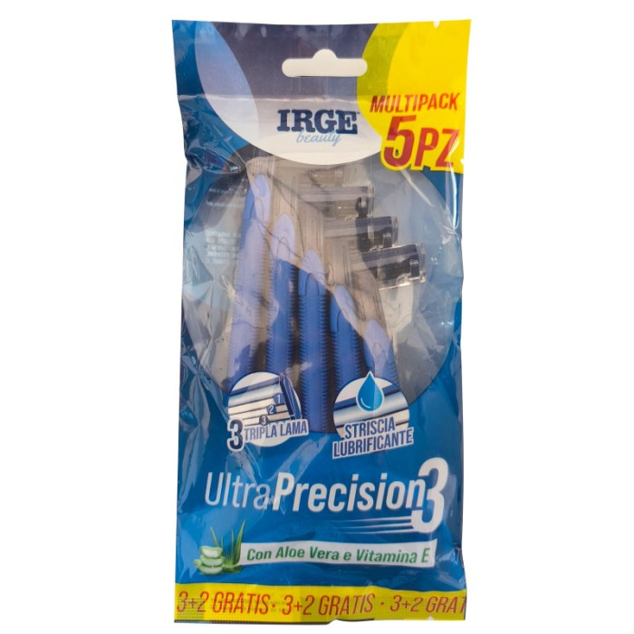 IRGE RASOIO UOMO 3 LAME 5 PEZZI
