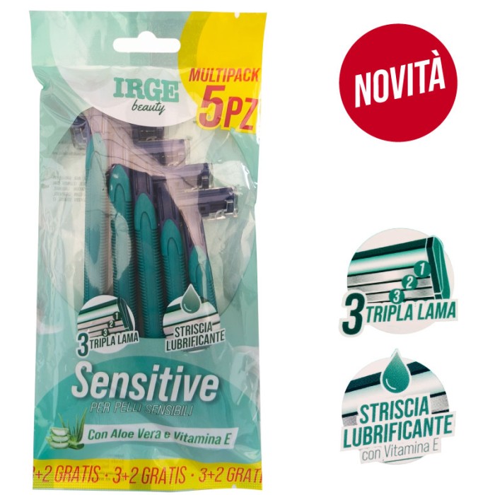 IRGE RASOIO SENSITIVE 3 LAME 5 PEZZI
