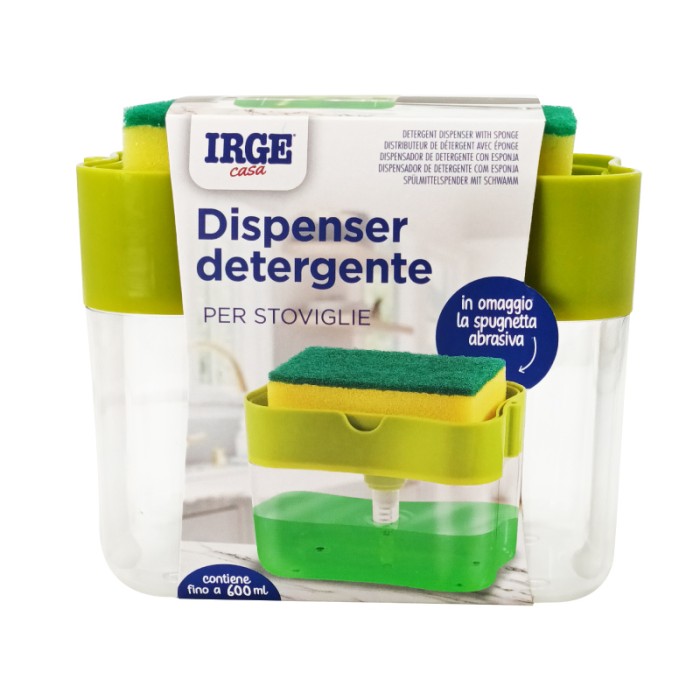 IRGE SPUGNA LAVAPIATTI CON CONTENITORE