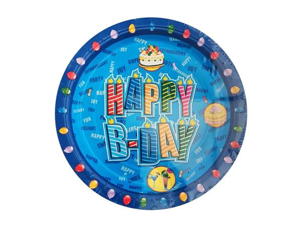 IRGE PIATTI PIANI COMPLEANNO BIMBO 8PZ 