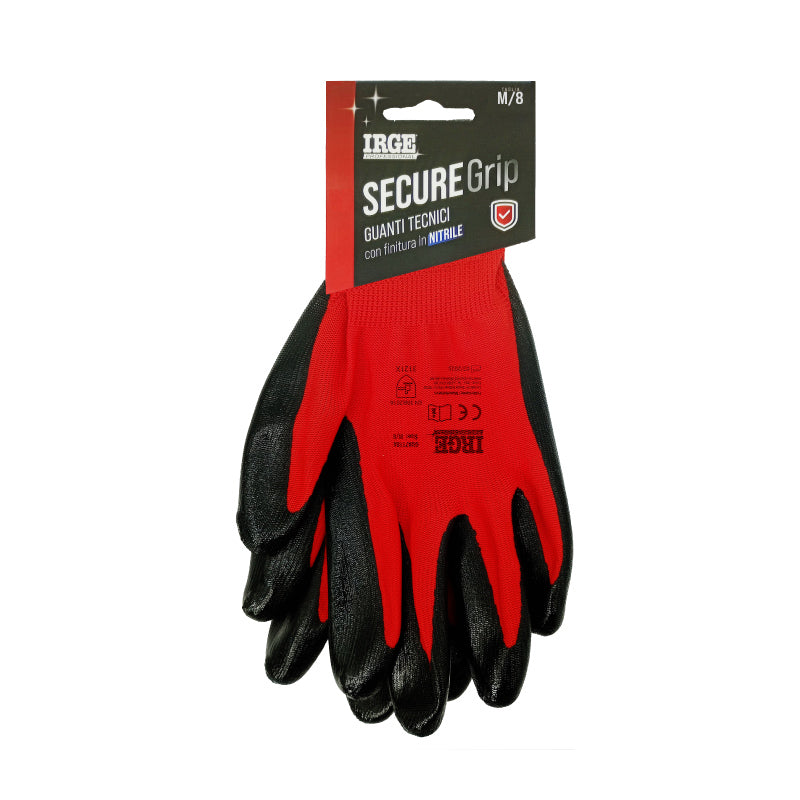 IRGE GUANTI TEC SECURE GRIP NITRILE M/8