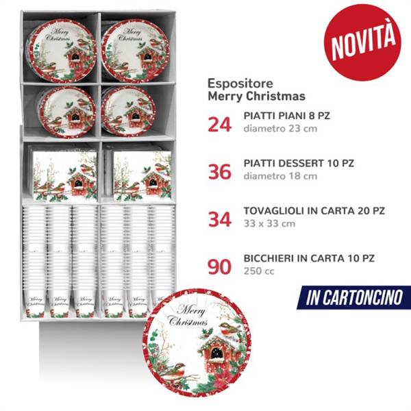 IRGE ESPOSITORE MERRY CHRISTMAS 184PZ 
