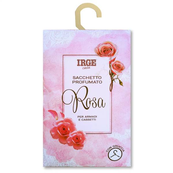 IRGE SACCHETTO PROFUMATO ROSA CON GANCIO