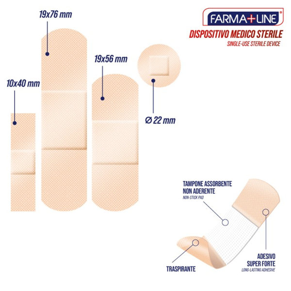 FARMALINE CEROTTI ASS 100PZ