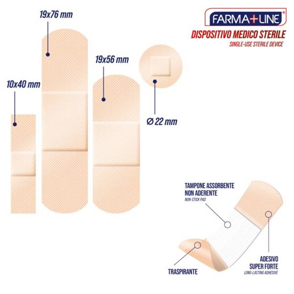 FARMALINE CEROTTI ASS 100PZ 