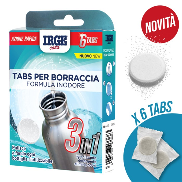 IRGE TABS X PULIZIA BORRACCIA 6PZ