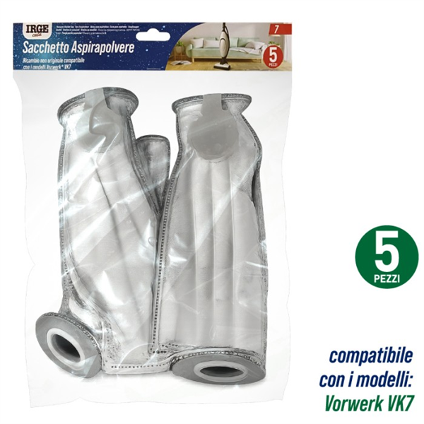 IRGE SACCO ASPIRAPOLVERE VK7 5PZ 
