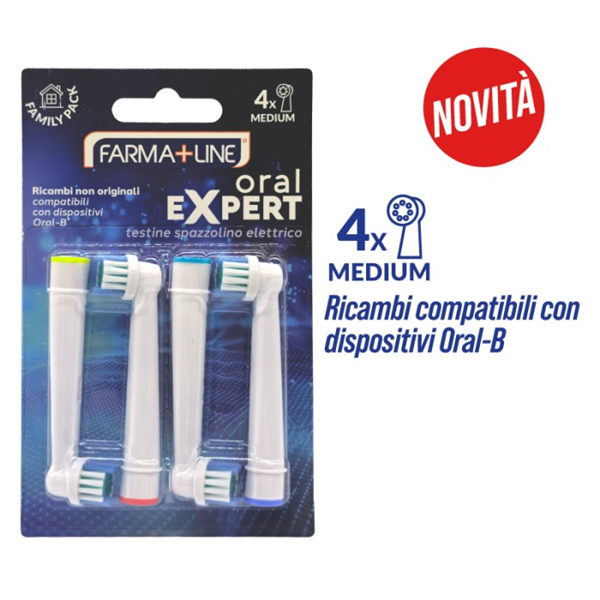 FARMALINE SPAZZOLINO ELETTRICO RIC 4PZ 