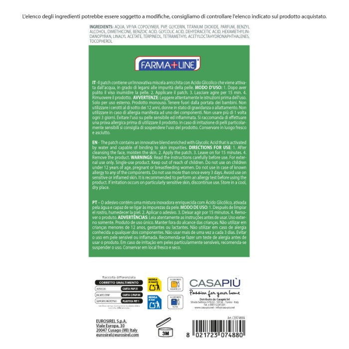 FARMALINE CEROTTI PUNTI NERI BIANCO 3PZ