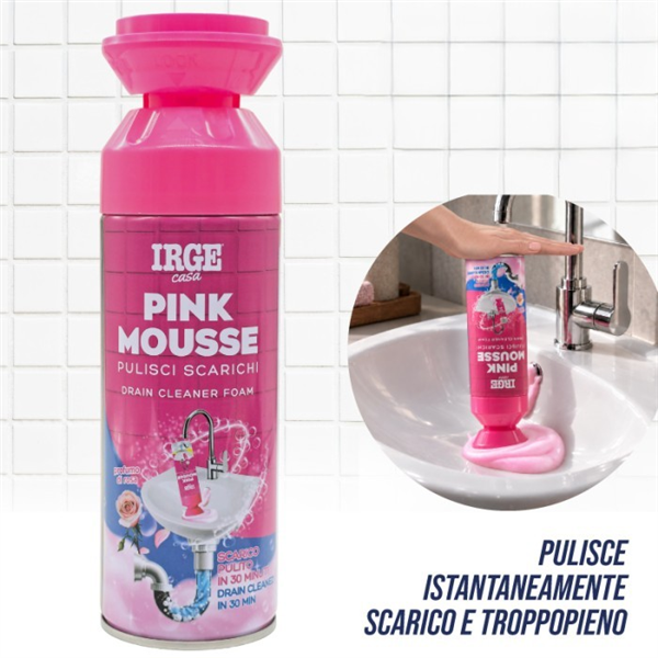 IRGE MOUSSE PINK PULISCI SCARICHI 400ML 
