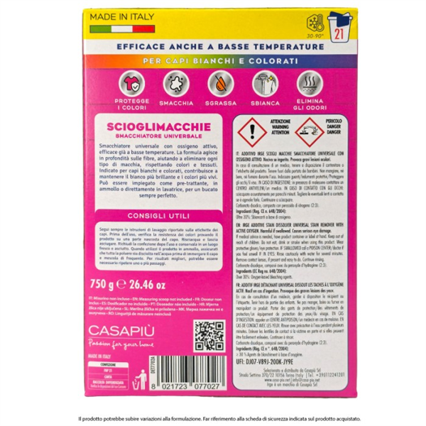 IRGE SCIOGLI MACCHIE IN POLVERE 750GR 